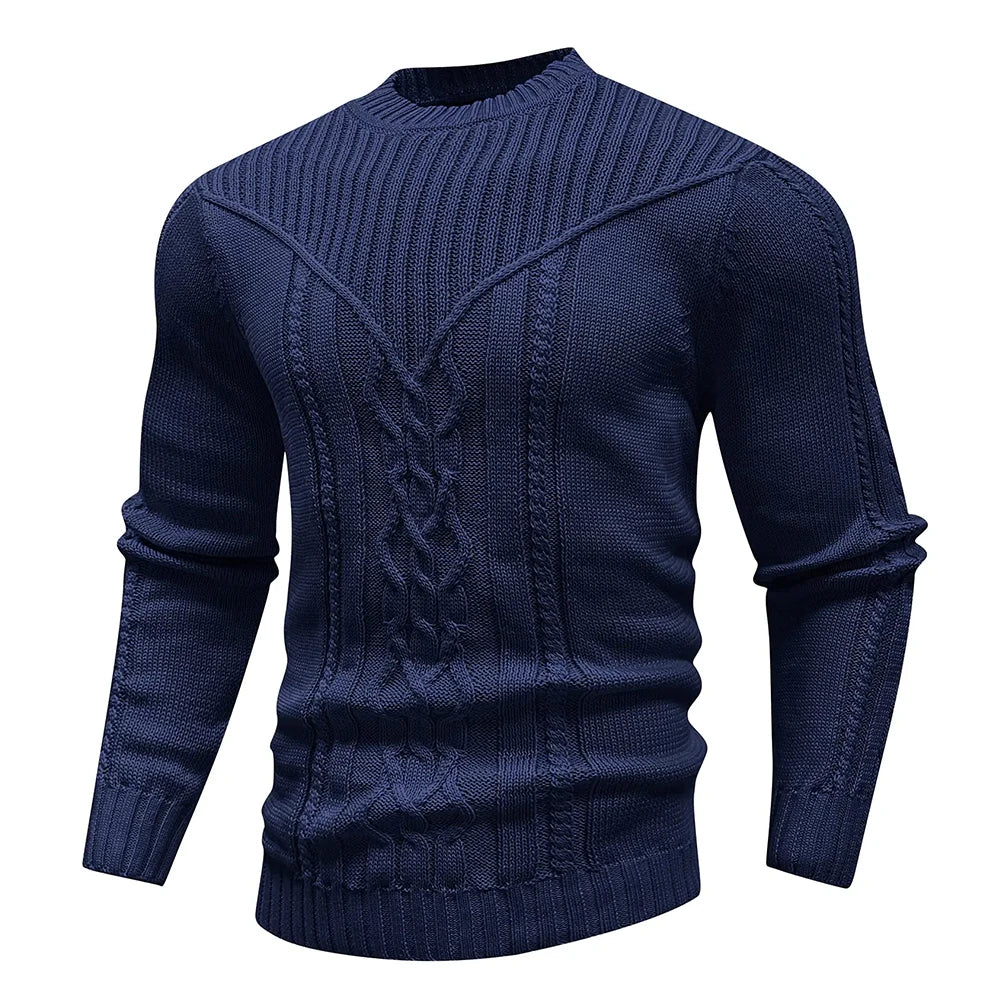 Cable Knit Crewneck Sweater